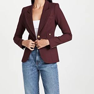 Smythe Classic Duchess Blazer in Plum size 6